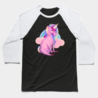 Ice Unicorn - Black Baseball T-Shirt